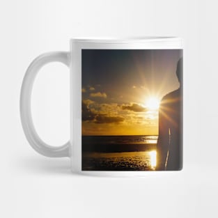 Iron Man at Sunset, Crosby Beach Mug